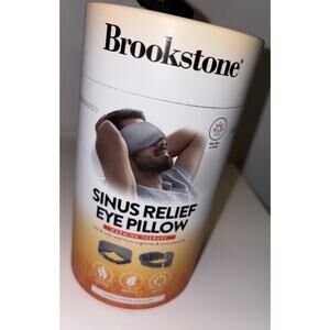 Brookstone Hot & Cold Therapy Sinus Eye Pillow for Headache Relief - Sandalwood